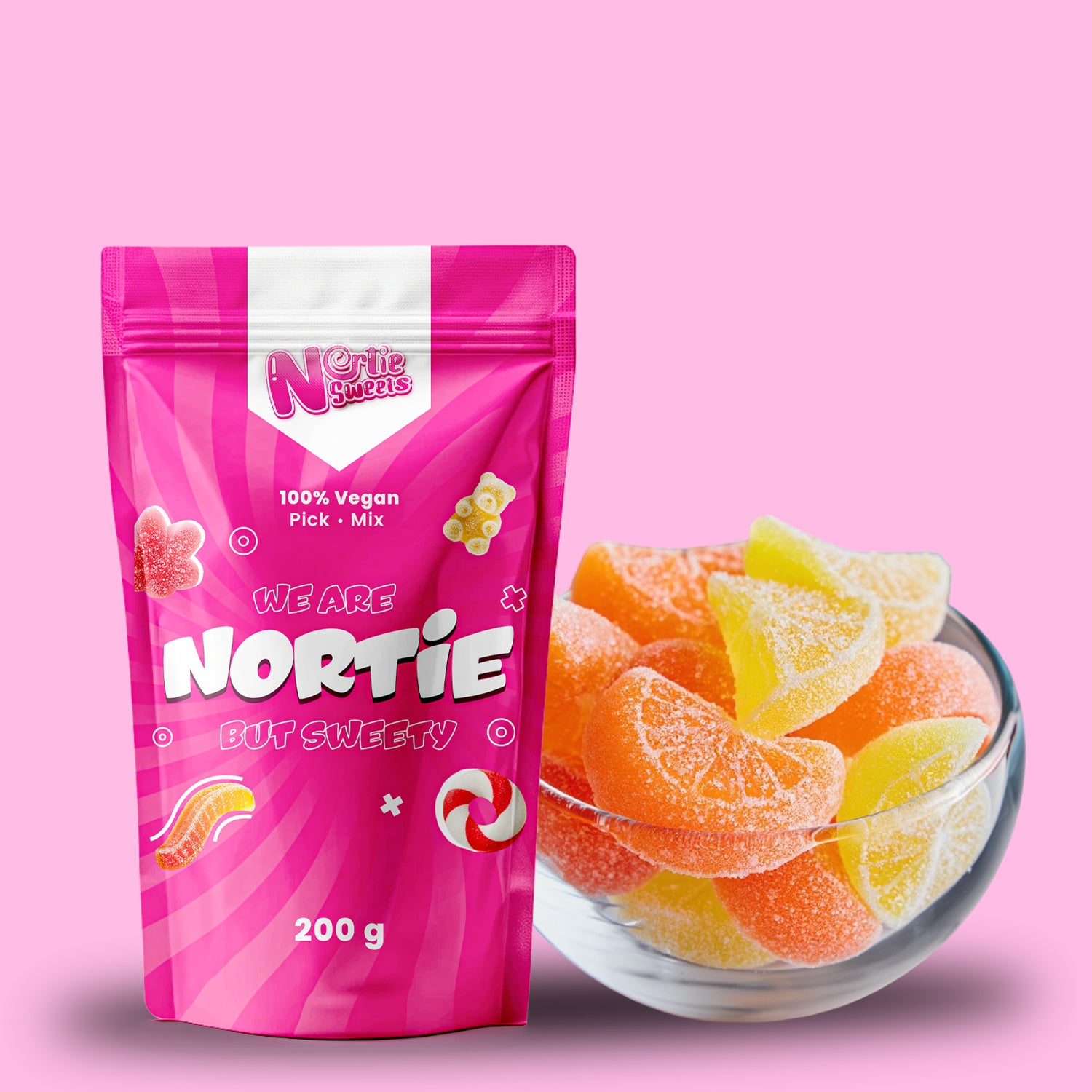 Nortie Sweets Gummy ORANGE AND LEMON