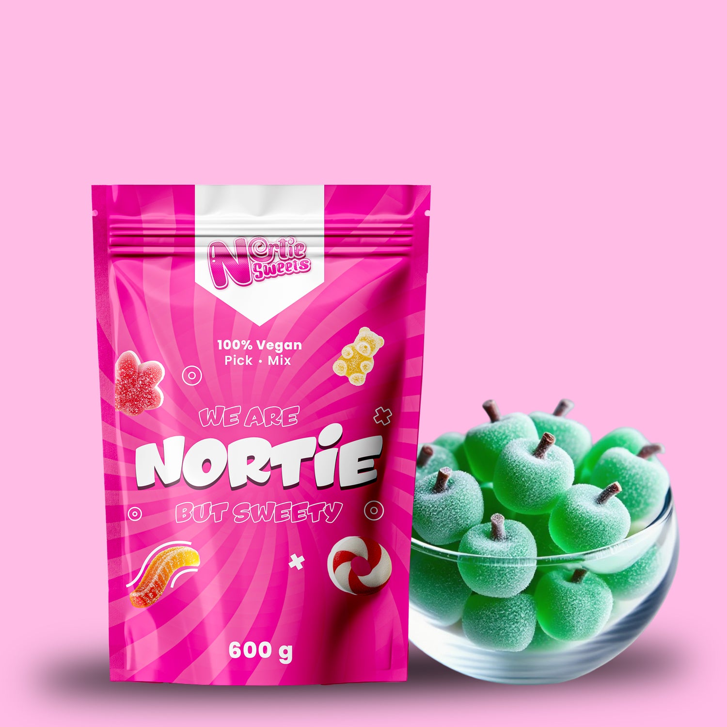 Nortie Sweets Gummy SOUR APPLES