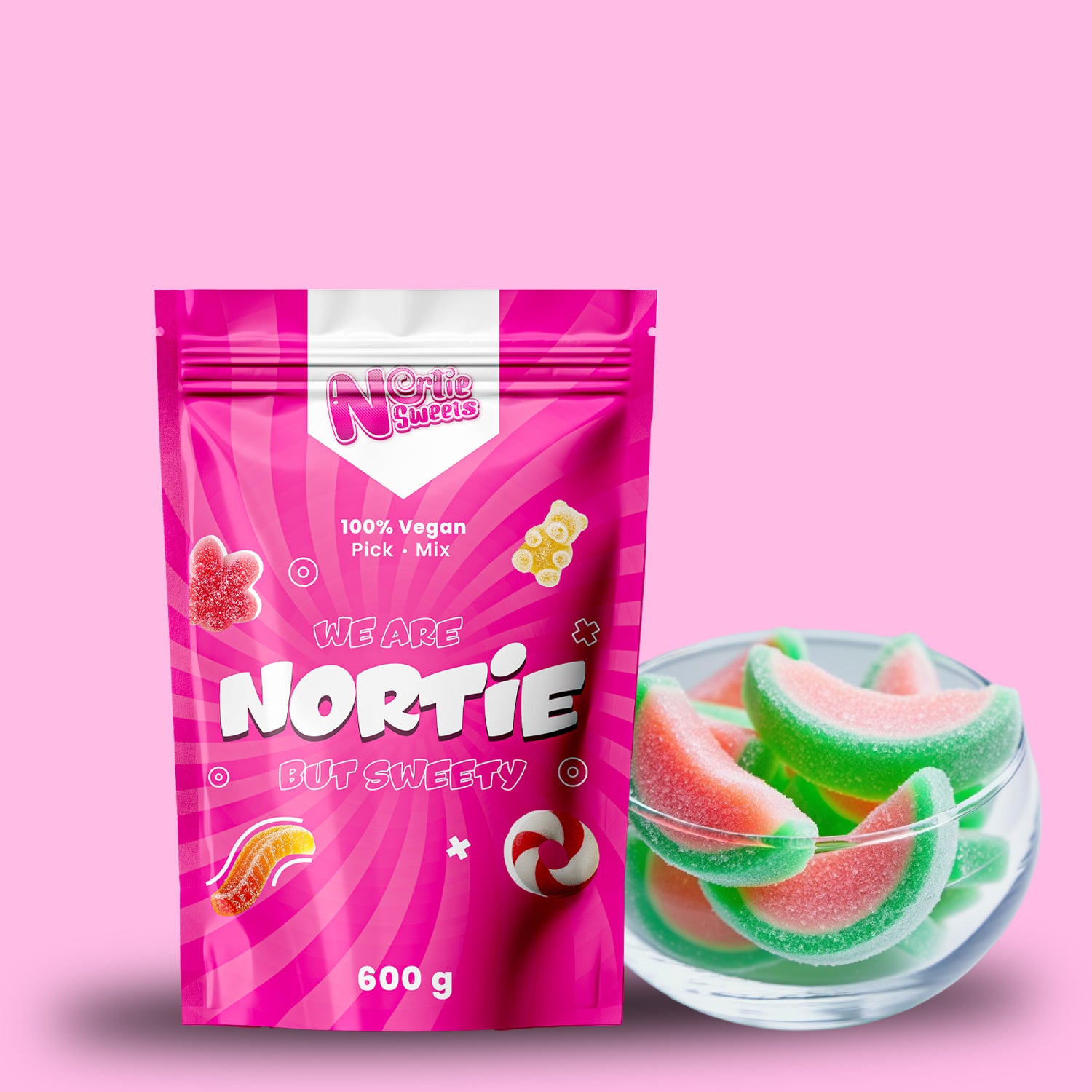 Nortie Sweets Gummy SOUR MELON SLICES