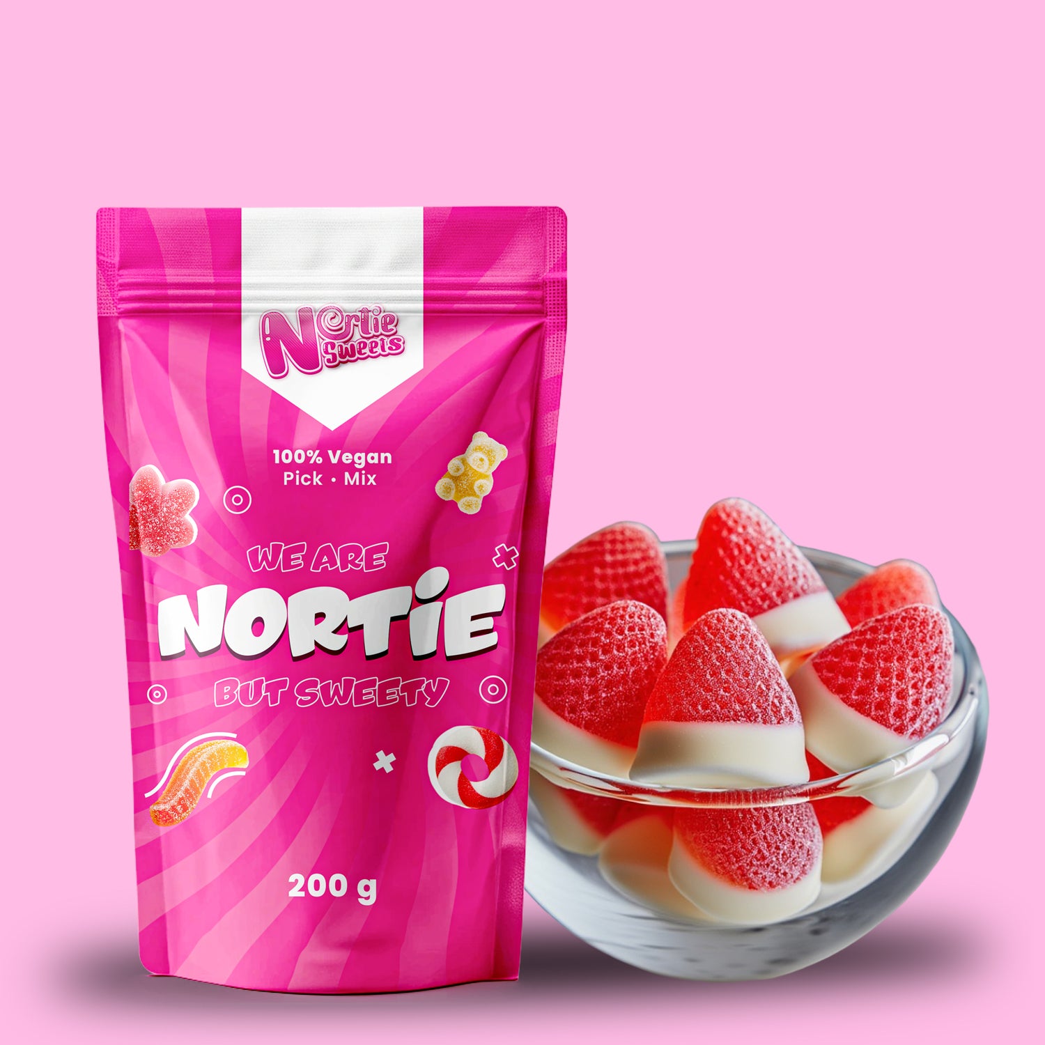 Nortie Sweets Gummy STRAWBERRIES AND CREAMS