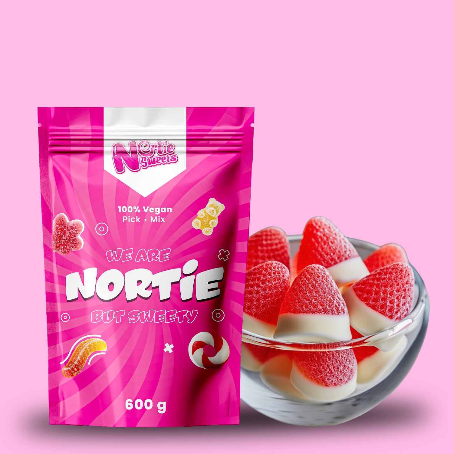 Nortie Sweets Gummy STRAWBERRIES AND CREAMS