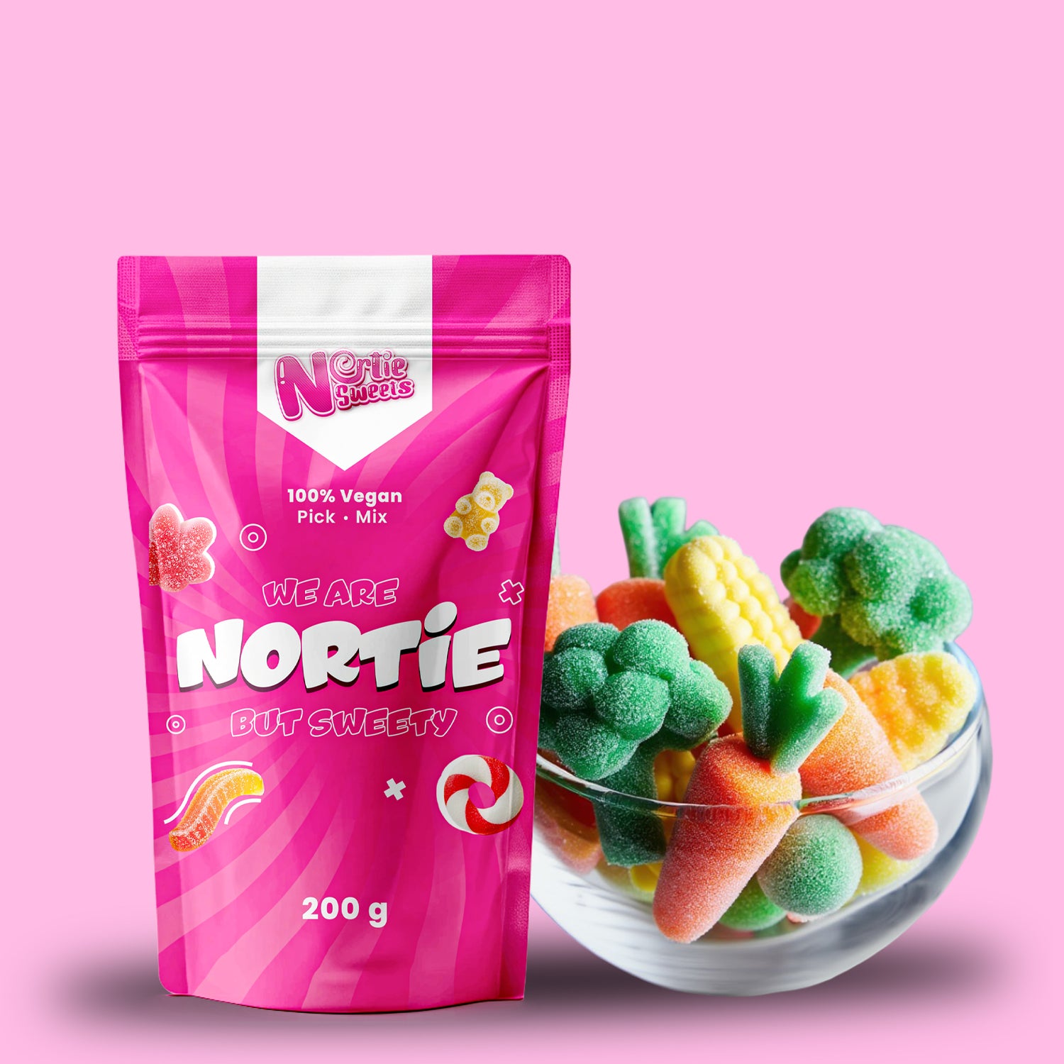 Nortie Sweets Gummy VEGGIE MARSHMALLOWS