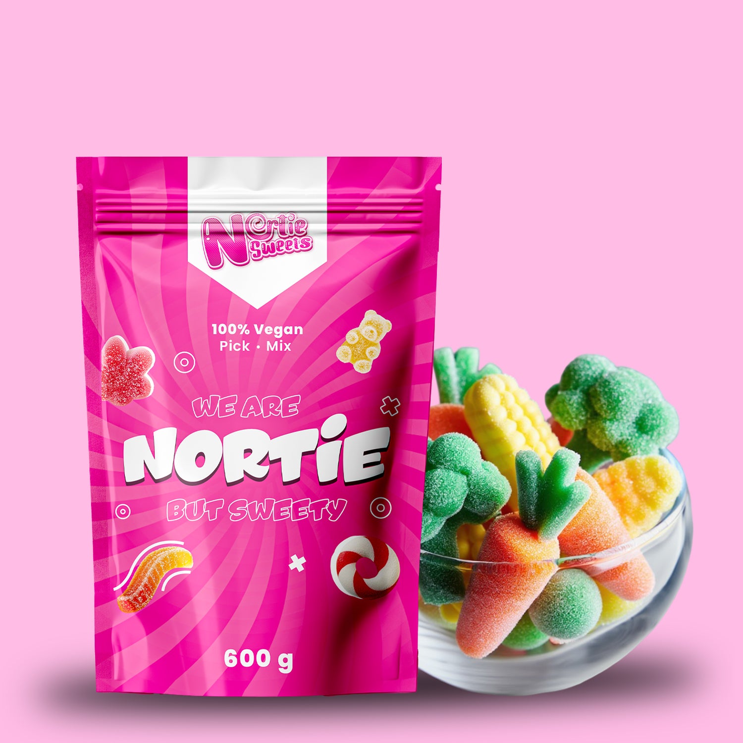 Nortie Sweets Gummy VEGGIE MARSHMALLOWS